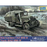 UNIMODELS UM 512 Plastic scale models kit Scale 1:48 Soviet truck GAZ-MM-V Model