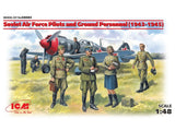Soviet Air Force Pilots & Ground Personnel  (Plastic model kit) 1/48 ICM 48084 Model