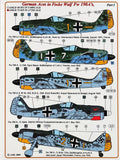 AMLD48032 German Aces Focke Wulf Fw 190A Part I 1/48 Decal Set Model