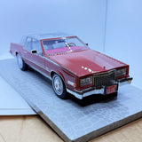 AMC 1:18 Cadillac Eldorado Biarritz 1980 RedTwo-door luxury sedan model Model