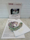 VINTAGE CROSS STITCH JANLYNN 'GRAPVINE' 2 PLACEMATS KIT GRAPES PURPLE Model