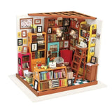 DIY 3D House Puzzle: Sam's Study (221pcs) NEW Laser-Cut Wooden Model Kit Model