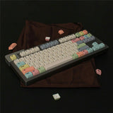 Canvas Color Keycap Light Yellow 134PCs/SET For MX 104 108 87 64 68 980 GMK Copy Model
