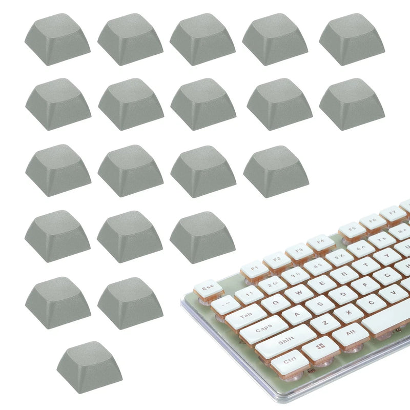 20Pcs XDA Profile Keycap Set PBT Mechanical Numeric Keypads, Light Gray Model
