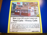 Blair Line (HO-Scale) #2006 YARD CAFE/HIWAY CAFE  Laser Kit - NIB Model