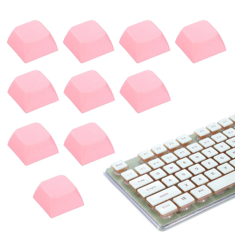 10Pcs XDA Profile Keycap Set PBT Mechanical Numeric Keypads, Pink Model