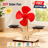 DIY Solar Fan Model Kit | Wooden 3D Assembly | Kids STEM Science Toy Model