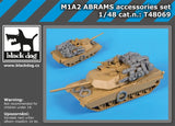 Black Dog 1/48 M1A2 Abrams Stowage Accessories set for Tamiya kits Model