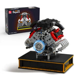 V8 Engine Model Kit that Runs, Car Engine Building Set, 1079 PCS Model