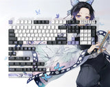 Demon Slayer Keycaps Kochou Shinobu PBT Cherry 138 Keys Cherry MX Keyboard NEW Model