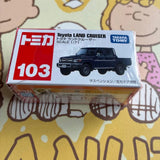 TOMICA No.103 Toyota Land Cruiser diecast model suspension doors open Model