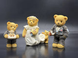 Cherished Teddies ,Cake Toppers  Or Wedding Figurine Enesco Marriage - 3 Bears Model