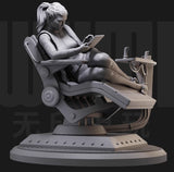 1/24 Resin Space Beauty Unassembled Unpainted 6217 Model