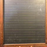 Antique Double Sided Slate Chalkboard Wood Frame Red Felt Edge Schoolhouse Decor Model