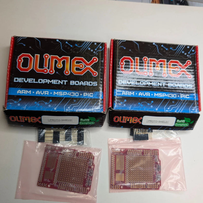 x2 LOT Olimex Proto-Shield Rev.A Prototyping Board Development ARM AVR PIC 2011 Model