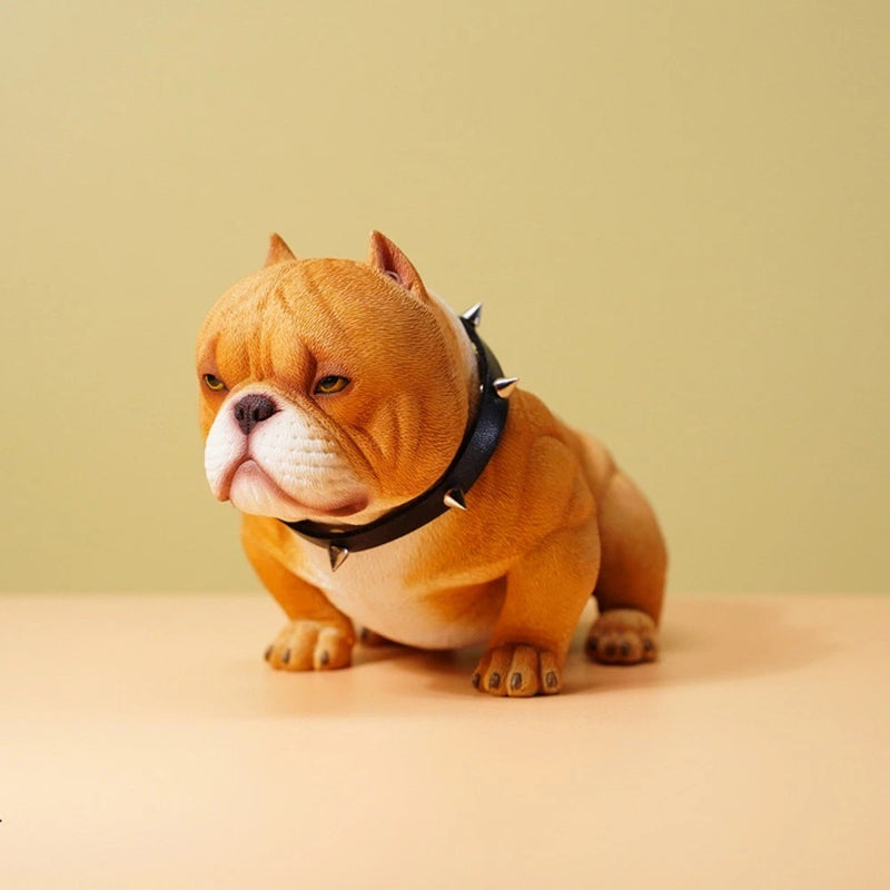 1/6 Scale Bully Dog Model Funny Pet Animal Figurine Ornament Collectibles Model