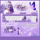 Honkai Star Rail Castorice 128 Keycaps Cherry Dye-sub Key for Cherry MX Keyboard Model