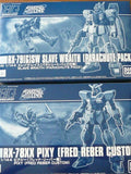 BANDAI HG Slave Wraith Parachute Pack & RX-78XX Pixy Fred Reber Custom 2 pieces Model