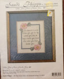 Who You Have Beside You Cross Stitch Kit from Sandi Phipps Model