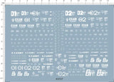 HG 1/144 RX-79 BD-1 Blue Destiny Unit 1 ( Mobile Suit GDM ) Model Water Decal Model