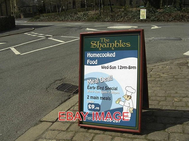 PHOTO  THE SHAMBLES DOBCROSS AN ADVERTISING BOARD FOR THIS PUB THAT HAS JUST BEE Model