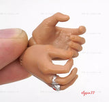 1Pair Trendy Male Soldier Hand 1/6 With Ring Fits For 12
