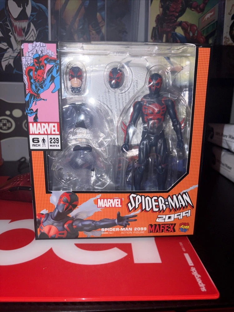 100% Authentic Mafex 239 Spider-Man 2099 Comic Ver. Model