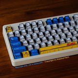 GUNDAM Manga Keycaps Set PBT Hand-drawn 150Key For Cherry MX Mechanical Keyboard Model
