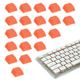 20Pcs XDA Profile Keycap Set PBT Mechanical Numeric Keypads, Dark Orange Model
