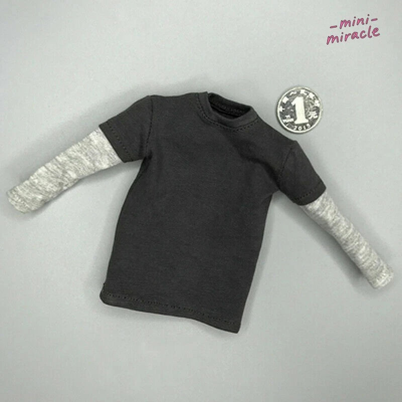 Male Long Sleeve Tops Model Fit for 12'' Action Figure Soldier 1/6 Unique Model