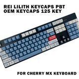 EVA Ayanami Rei Lilith Keycaps PBT OEM Keycaps 125 Keys For Cherry MX Keyboard Model