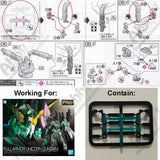 for RG 1/144 Full Armor FA Unicorn Model Arm Replace Repair Part B8 + B9 RX-0 Model