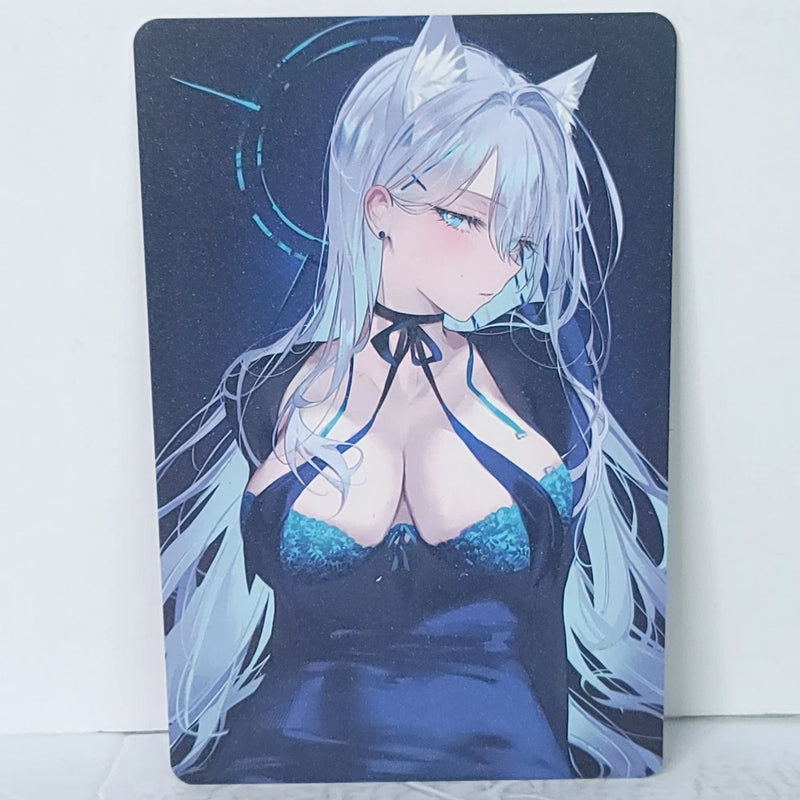 Feixiao Neko Gray Hair Waifu Card Anime Girl Wall Art Oversized Board A5 Model