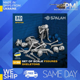 SPALAH 31735 1/35 Set of figures Skeletons 3d printed resin kit Model