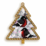 DIY Bead embroidery kit on a plastic base Christmas Tree Craft gift Model