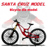 1:6 Scale Alloy Mountain Bike Model Realistic Gear Bicycle Toy Front Rear Shock Model