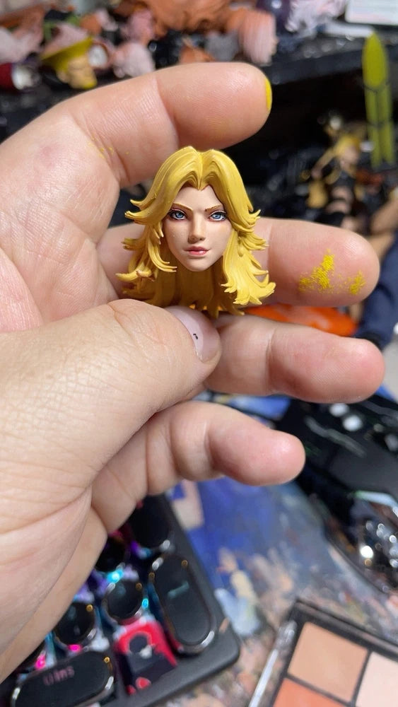 1/6 1/12 1/18 Game Suit Invisible Woman Head Sculpt Carved Model Toys Model