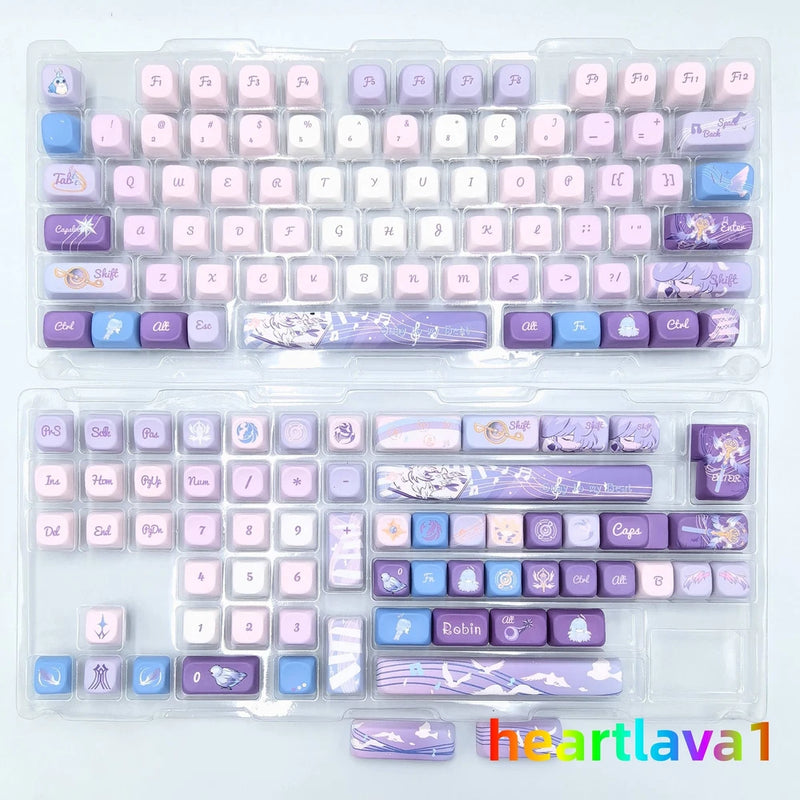 Honkai£ºStar Rail Robin 140 Key Caps PBT FOA Keycaps for MX Mechanical Keyboard Model