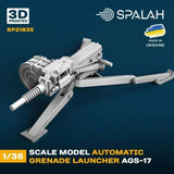 1:35 Model ??utomatic granate launcher AGS-17 Scale Model Kit Spalah SP21835 Model