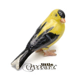 Little Critterz Bird - Goldfinch "Bounce" - Miniature Porcelain Figurine Model