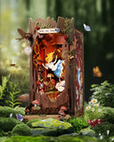 Rolife 3D Book Nook Kit Fall Into Wonder With LED DIY Bookshelf Decor Kids Gift Model