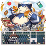 Anime Snorlax Theme 108 Keys PBT Translucent Keycaps for Cherry MX Keyboard Gift Model