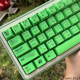 Green Programmer Theme Keycaps 140Pcs/set PBT Cherry Profile NEW Model