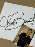 2005 Chris Benoit Autograph Board(Shikishi) w/Photo WWE WCW NJPW ECW Model