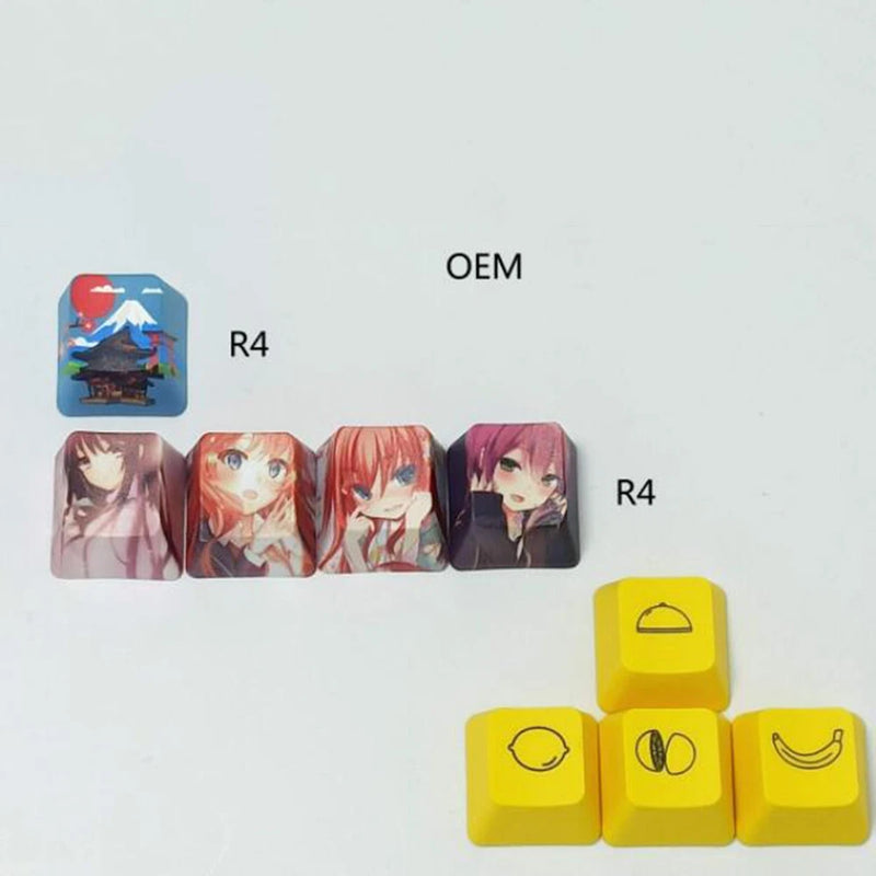 Mechanical Keyboard 9 Keycaps Keys PBT OEM R4 Arrow Keys Spare Parts Model