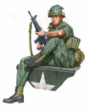 1/16 Vietnam War US Army Sitting Infantry Soldier Resin Figure Model Kit Model