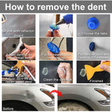 GLISTON DIY PDR DENT Removal kit, Auto Paintless Dent Repair Kits - Golden Car D Model
