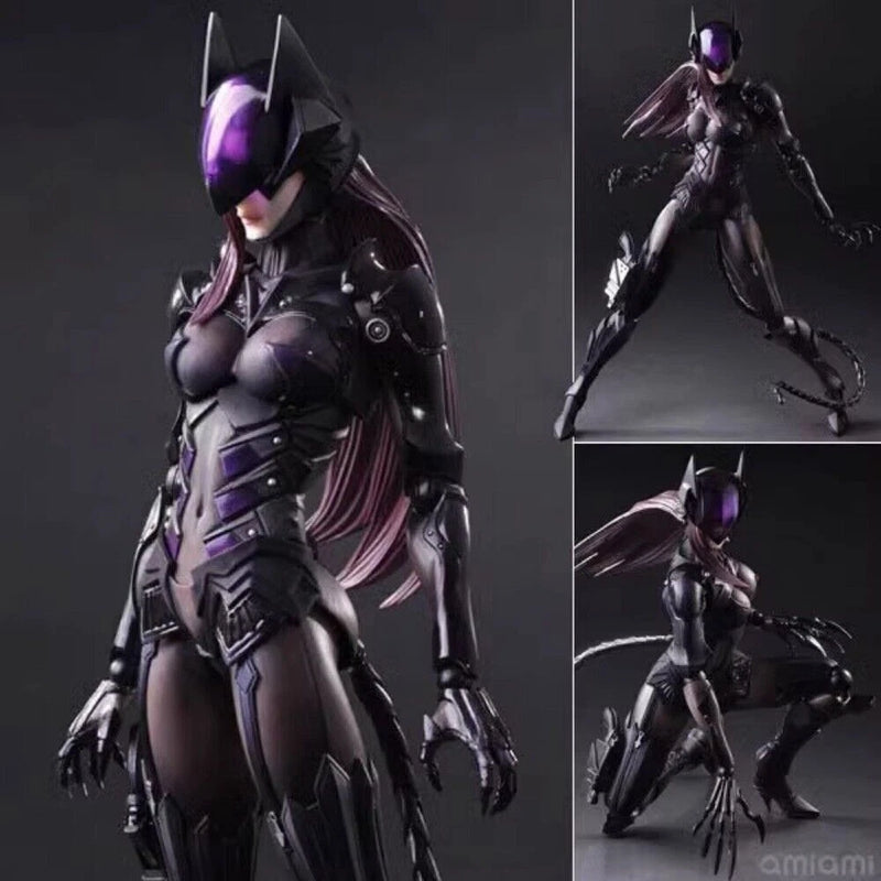 Play Arts Kai DC COMICS Variant Catwoman 26cm PVC Action Figure Model Toy Gift Model