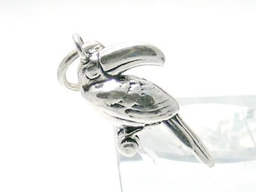 925 Sterling Silver Tropical Toucan Charm Charms