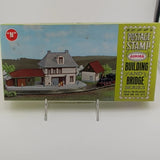Aurora Postage Stamp Building & Bridge Series #4112 NOS OPEN BOX UNBUILT MODEL Model
